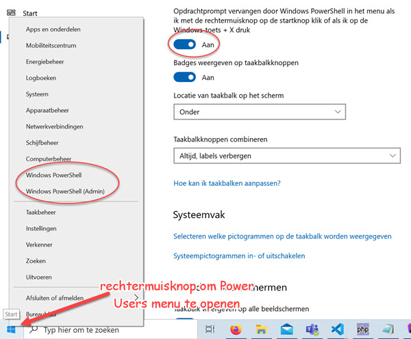 Power Users Menu